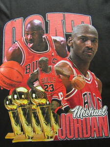 【未使用品】 NBA JORDAN #23 マイケル・ジョーダン BULLS シカゴ・ブルズ Tシャツ ブラック　L　ユニフォーム