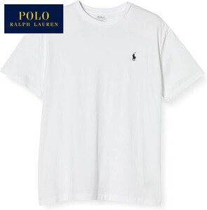 L/ラルフローレン 半袖Tシャツ メンズ POLO RALPH LAUREN ブランド Tシャツ ポニー 刺しゅう 白 クラシックフィット
