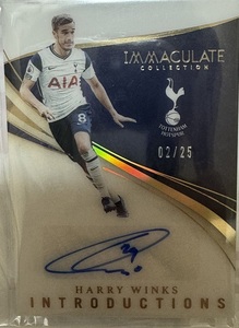 2020 PANINI Immaculate Collection Introductions Tottenham Harry Winks 2/25 直筆サイン トッテナム ハリー・ウィンクス