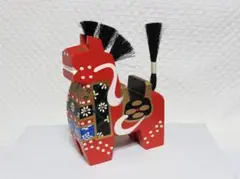 八幡馬 (やわたうま) 青森 郷土 玩具 赤 木製 工芸品