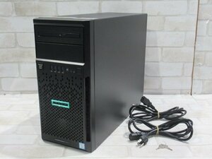 03701 Ω 新TTPC 1386ｍ 保証有 HPE ProLiant ML30 Gen9【 OS無 / Xeon E3-1220 v6 3.0GHz / 32.0GB / 1TB SAS 3.5インチ×2 】鍵付