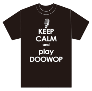 KEEP CALM and play doowop Tシャツ 50s 60s ロカビリー 新品 黒