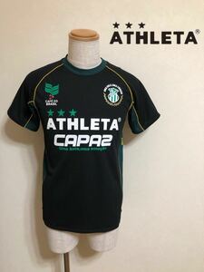 【良品】 ATHLETA CAPAZ アスレタ トレーニングウェア ドライ Tシャツ サッカー トップス 半袖 サイズS 黒 緑