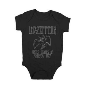 ★レッド ツェッペリン ロンパース Led Zeppelin USA 1977 - 12ヶ月 正規品 ベビー服 子供服 ロックTシャツ 関連