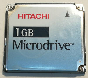 歴史的　日立DSCM-11000 マイクロドライブ (1GB)　PCカードアダプター付き