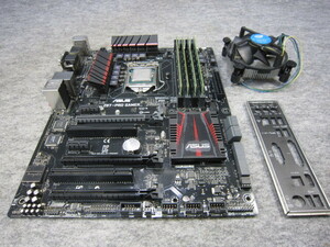 ◆中古マザーボード ASUS Z97-PRO GAMER／CPU Core i7-4790／CPUクーラー、メモリ ４枚、Ioパネル付き◆