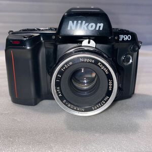 【O43】NIKON F90 カメラレンズ NIKON NIKKOR-S Auto 1:2 f=5cm 【通電とシャッターの確認のみ】【60サイズ】