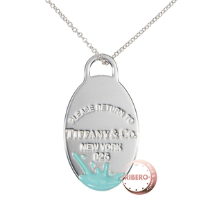 TIFFANY&Co. ティファニー リターントゥティファニー カラースプラッシュ ネックレス ペンダント シルバー ブルー