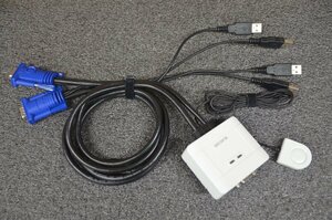 ELECOM エレコム KVM-KUSN パソコン切替器 中古品　　　　　（822-2）