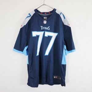 NIKE ナイキ NFL テネシータイタンズ 半袖 ゲームシャツ プロチーム アメフト ネイビー ( メンズ 3XL ) N2811 1円スタート