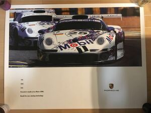 porsche Lemans ルマン 1996 GT1 996 GT3 ポスター 貴重品 911 ポルシェ