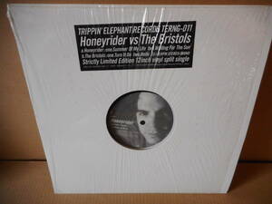 【ギターポップ 12inch】Honeyrider vs The Bristols ガレージパンク　スプリット12インチ　アナログ　レコード
