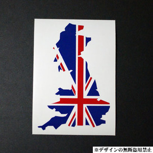 2色ユニオンジャック ステッカー中　イギリス国旗UK GBミニクーパー ミニ MINI