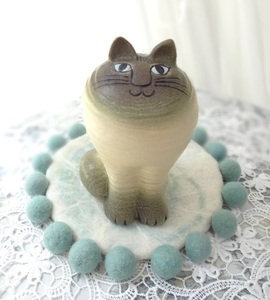 スウェーデン製 リサラーソン / Lisa Larson Cat MAYA 北欧 オブジェ インテリア マヤ 陶器 置物 ネコ 猫