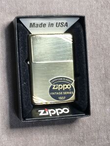 ZIPPO ジッポー ジッポ オイルライター 1992年製 1937レプリカ 金色　ゴールド　未使用品
