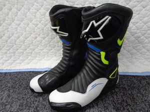 ■Alpinestars(アルパインスターズ) SMX6-v2 レーシングブーツ ブラック/ホワイト/イエロー EUR42/26.5cm■