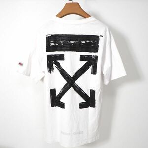 オフホワイト Off-White 4-SD014 バックロゴ ホワイト Tシャツ カットソー M メンズ 大き目