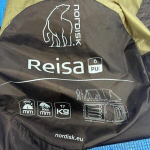 ◆フットプリント付◆ Nordisk ノルディスク レイサ６ Reisa 6 PU トンネル　特約店 別注 キャンプ アウトドア テント/タープ mc01066405