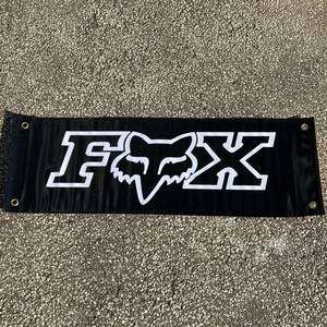 FOX RACING バナー 29 x 89cm フラッグ タペストリー フォックス レーシング VMX ビンテージモトクロス