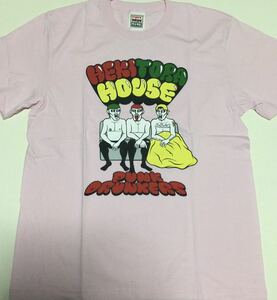 へきトラハウス×PUNK DRUNKERS×VILLAGE VANGUARD コラボTシャツ■Lサイズ◎ピンク■未着用品■パンクドランカーズ■相馬トランジスタ