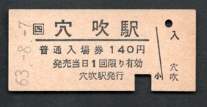 （ＪＲ徳島線）穴吹駅１４０円