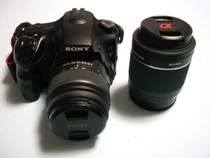 １円～【動作品】SONY（ソニー）α57 SLT-A57★デジタル一眼レフカメラ★付属品一式付き