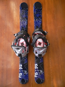 即決☆新品 ショートスキー　ファンスキー スキーボード スノーブレード 99cm スノーボード用バインディング スノーボードソフトブーツ
