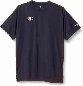 ●送料390円可能商品 チャンピオン Champion 新品 メンズ ロゴ入り COOL 抗菌防臭機能 半袖 Tシャツ 紺 L[C3PS390-370-L] 三 弐★QWER★