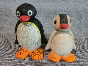 PINGU & PINGA ピングー & ピンガ ソフビ ソフトマスコット 非売品 昭和レトロ