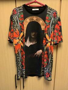 正規 13AW GIVENCHY ジバンシー ジバンシィ マリア 極楽鳥花 総柄 プリント Tシャツ M 13X 7795 481