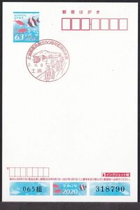 小型印 jca828 土浦郵趣会創立50周年記念切手展 土浦 令和2年10月9日