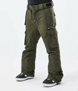 新品未使用 海外注目ブランド【DOPE SNOW】 スノーウェア スノーボード Iconicパンツ PANT XL Olive Green カーキ ミリタリー 国内発送