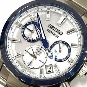 セイコー アストロン 創業140周年記念限定モデル ソーラー 腕時計 5X53-0BJ0 ホワイト文字盤 稼働品 付属品有り SEIKO