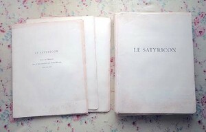 72128/Le Satyricon Petronius アンドレ・ドラン オリジナル版画 33点収録 + 9枚付き Andre Derain 280部発行 1951年 挿絵本 画文集