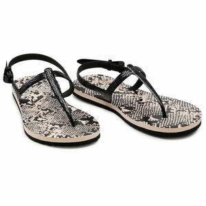 25㎝ プーマ コージー サンダル ウィメンズ アンテインド ベージュ/黒 375213-01 PUMA COZY SANDAL WNS UNTAMED