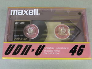 ■ レア 未開封 maxell UDII-U 46 ハイポジション TYPEII CrO2 マクセル カセットテープ ■