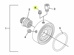 TRUST トラスト 油圧・油温センサーアタッチメント補修パーツ#4 1/8PT プラグボルト (FD3S専用タイプ)