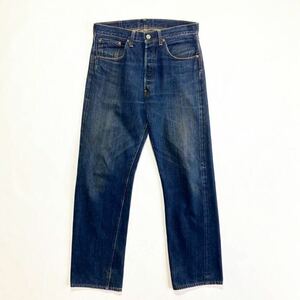 濃紺☆美品 LEVIS 501 ビッグE レプリカ W32 ビンテージ リーバイス 66501 BigE 復刻 日本製 ズレカン LVC