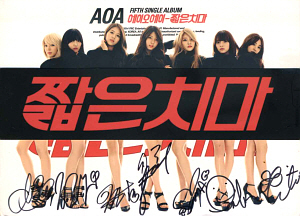 ◆AOA 5TH MINI ALBUM 『短いスカート』 非売直筆サイン入◆韓国