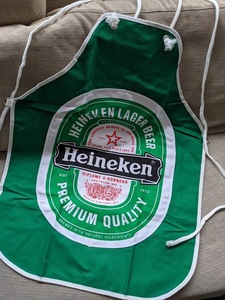 * 希少 非売品 Heineken ハイネケン エプロン 80年代 ビンテージ レトロ 企業物 *