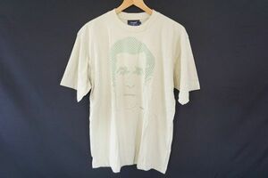 【即決】howies R.NEWBOLD アールニューボールド メンズ 半袖Tシャツ プリント グリーンベージュ系 サイズ:L 【833220】