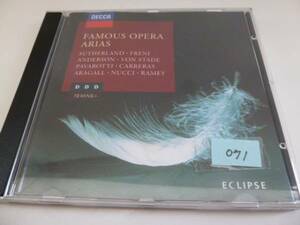071◆オペラ　FAMOUS OPERA ARIAS　輸入盤