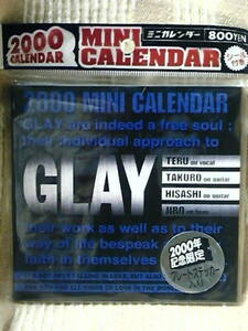 未開封品/送料込み/ＧＬＡＹ-２０００年記念限定-CD型卓上カレンダー（シール入り）