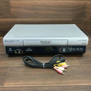 US 240409 B-38 Panasonic パナソニック VHSビデオデッキ NV-HV62-S 2005年製 Hi-Fi STEREO 映像機器 グレー 通電確認済み