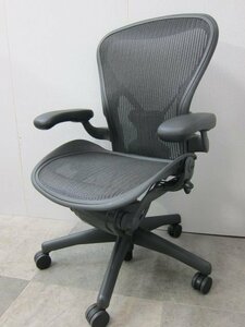 [34400] ハーマンミラー herman miller アーロンチェア Bサイズ アウトレット品 キズ有 オフィスチェア 事務椅子