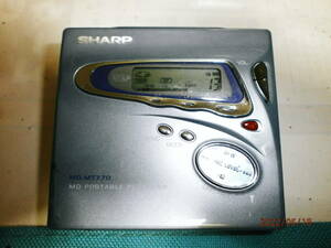 SHARP MT-770ブルー（水色系） MDレコーダー シャープ 中古完全ジャンク品