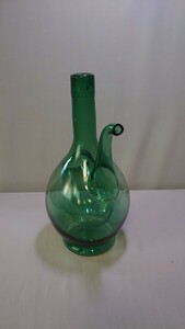 アンティーク 気泡ガラス ワイン 酒 クーラーボトル 