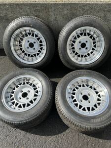 BMW2002ターボ 245/50R13 BS/RD651 13インチ8J 9J 4H PCD100 ホイールセット 希少