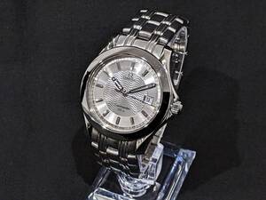 【46341】1円 OMEGA オメガ Seamaster シーマスター 120m シルバー文字盤 デイト 251131 クオーツ QZ アナログ SS メンズ 腕時計 スイス製