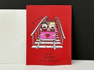 HALLMARK スヌーピー PEANUTS バレンタイン シール カード 封筒セット USA [pe-028] ヴィンテージ